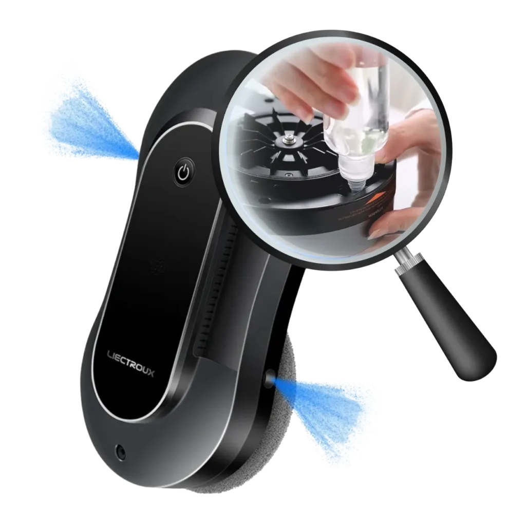 Système de pulvérisation d’eau intégré du robot limpiacristales