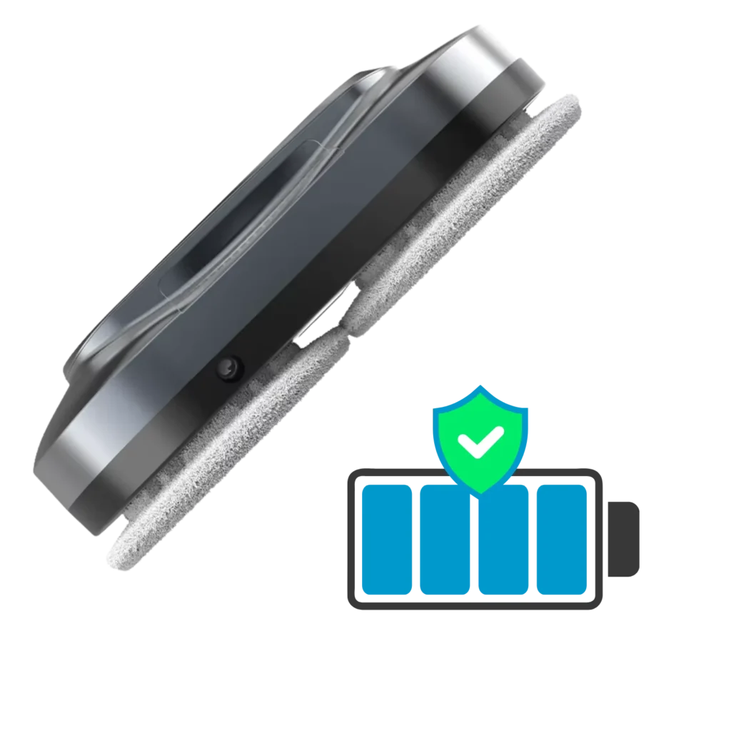 Robot limpiacristales avec batterie longue autonomie