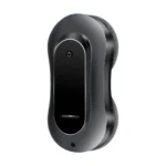 Robot limpiacristales Liectroux YW810 negro visto de frente sobre fondo blanco