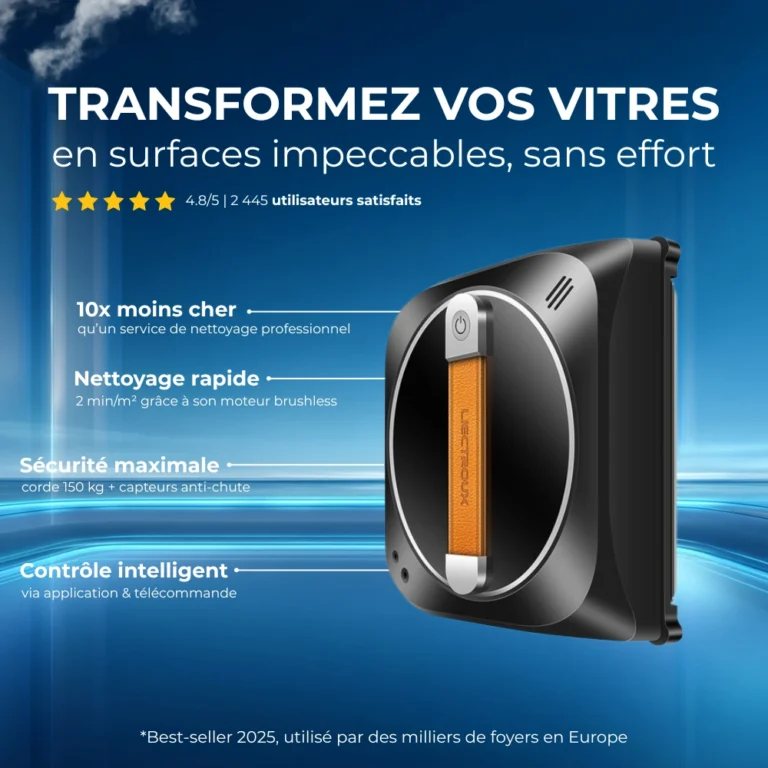 Présentation del robot limpiacristales Liectroux YW910 et ses avantages