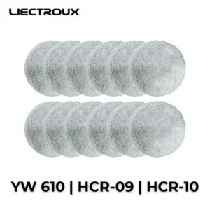 Pack de bayetas de microfibra pour robot limpiacristales Liectroux YW610 HCR-09 et HCR-10