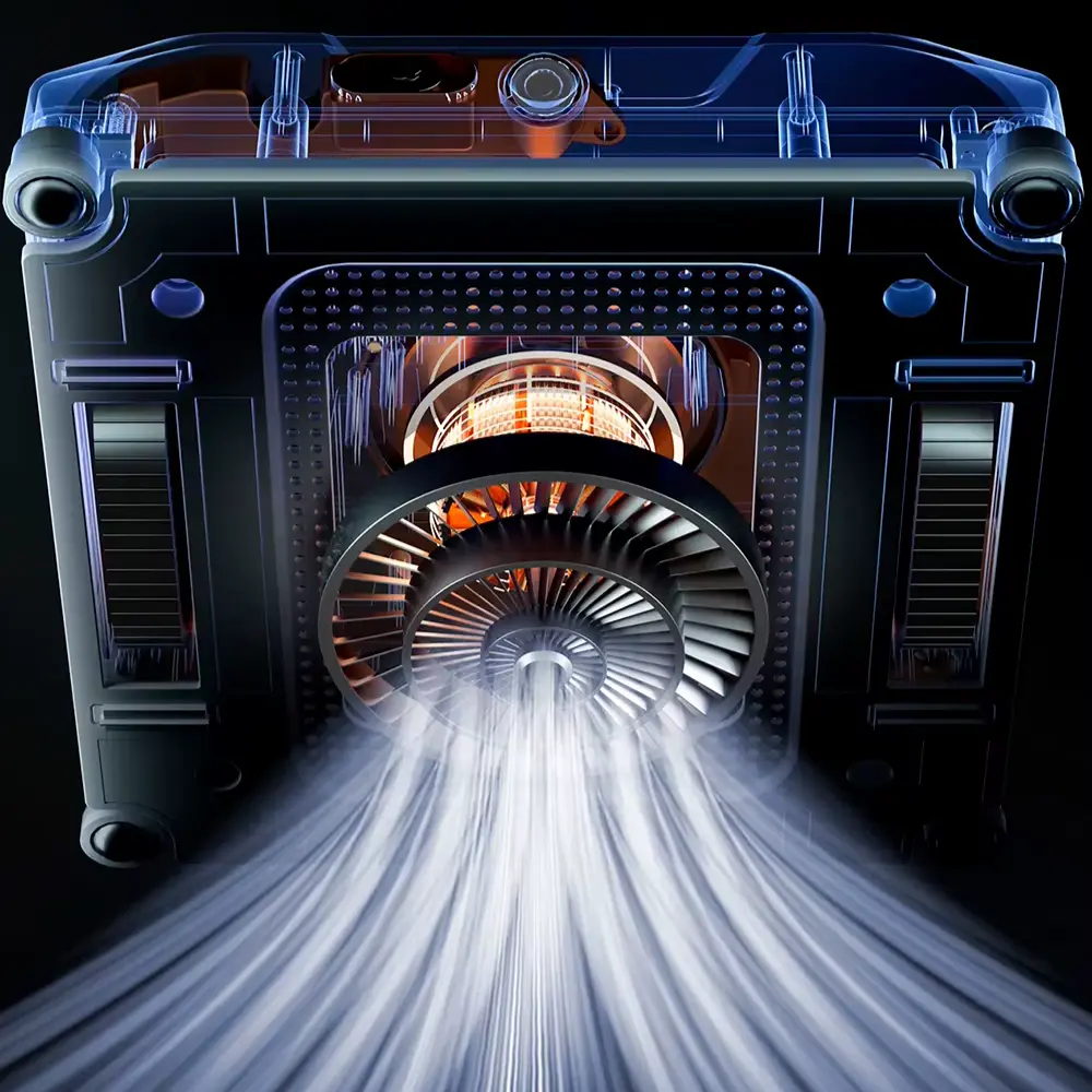 Système d’aspiration interne du robot limpiacristales