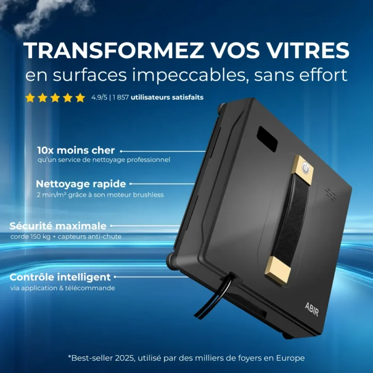 Présentation del robot limpiacristales ABIR WD8
