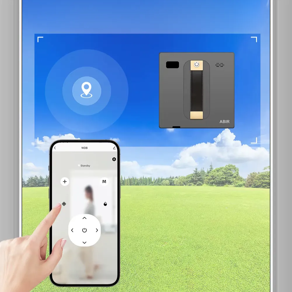 Contrôle du robot limpiacristales ABIR WD8 depuis un smartphone