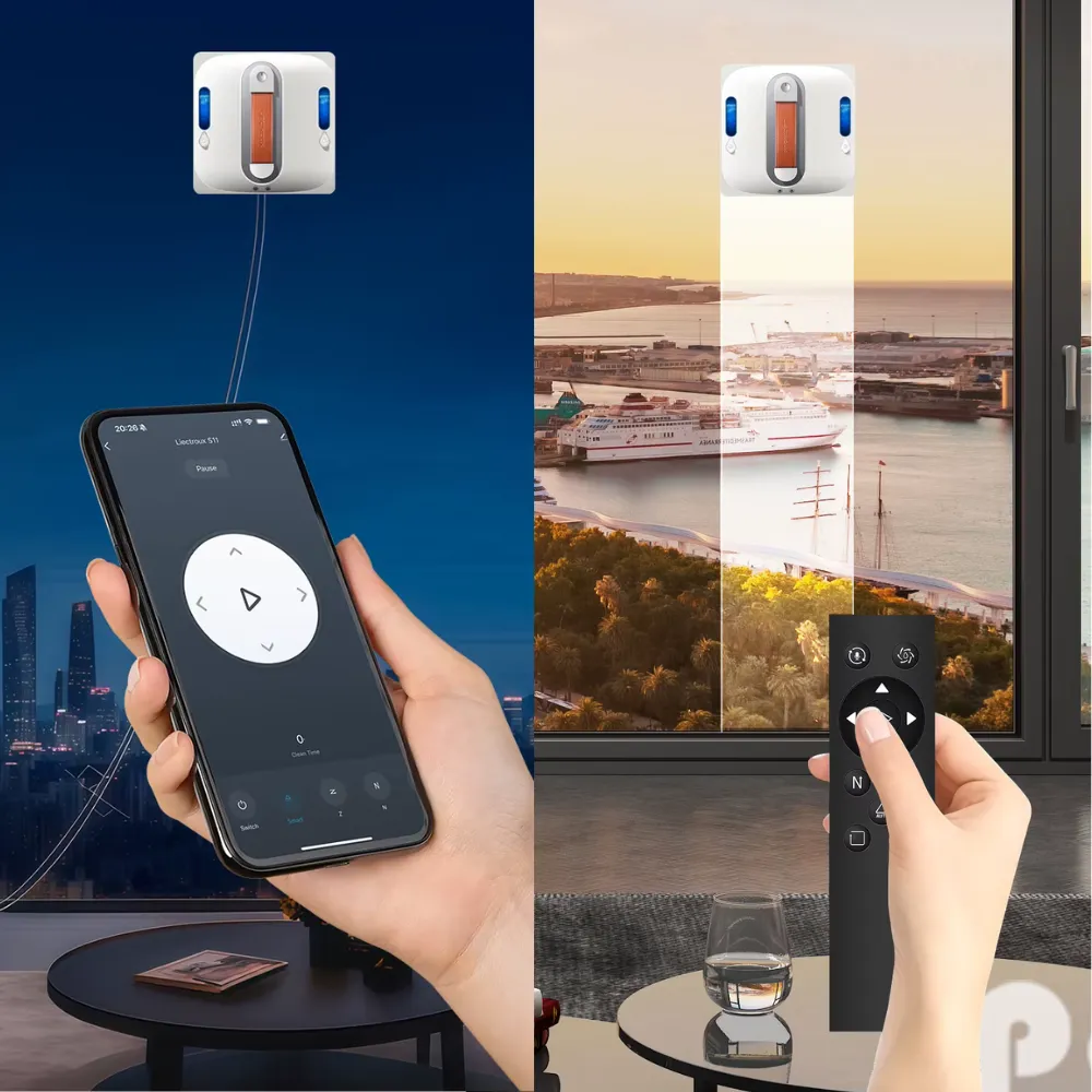 Contrôle du robot limpiacristales Liectroux S11 via application Tuya et mando a distancia 2,4 GHz