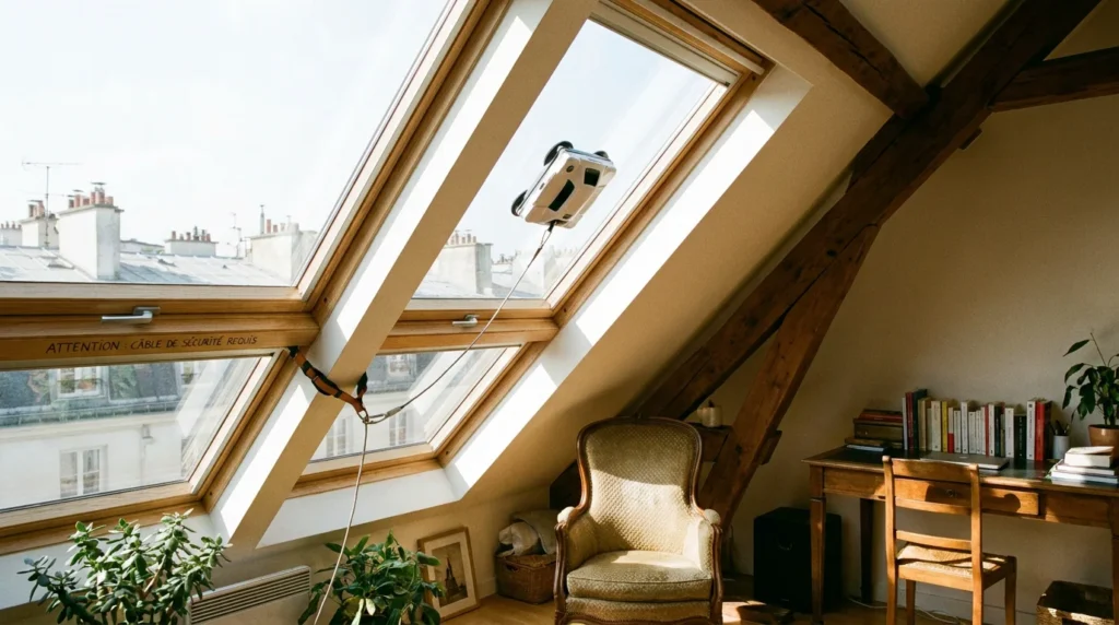 Robot limpiacristales para Velux: ¿funciona de verdad en una ventana de tejado?