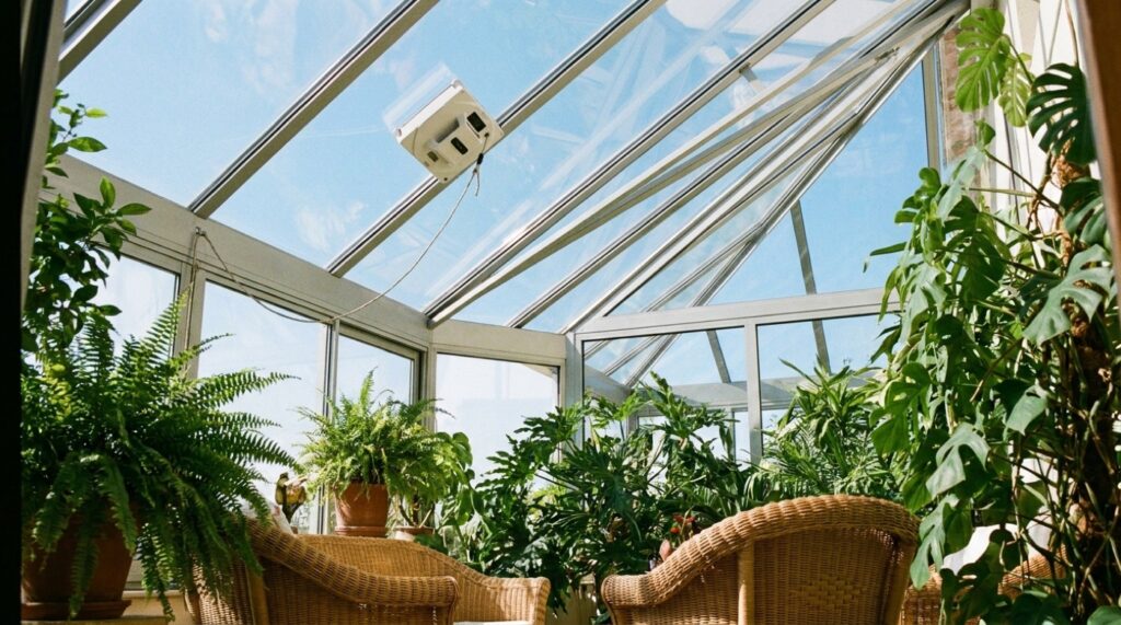 Robot limpiacristales para cerramiento: método completo, techo incluido