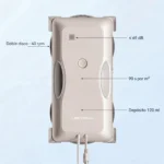 Características del Liectroux G8: doble disco a 40 rpm, 90 s por m², depósito de 120 ml, 65 dB máx.