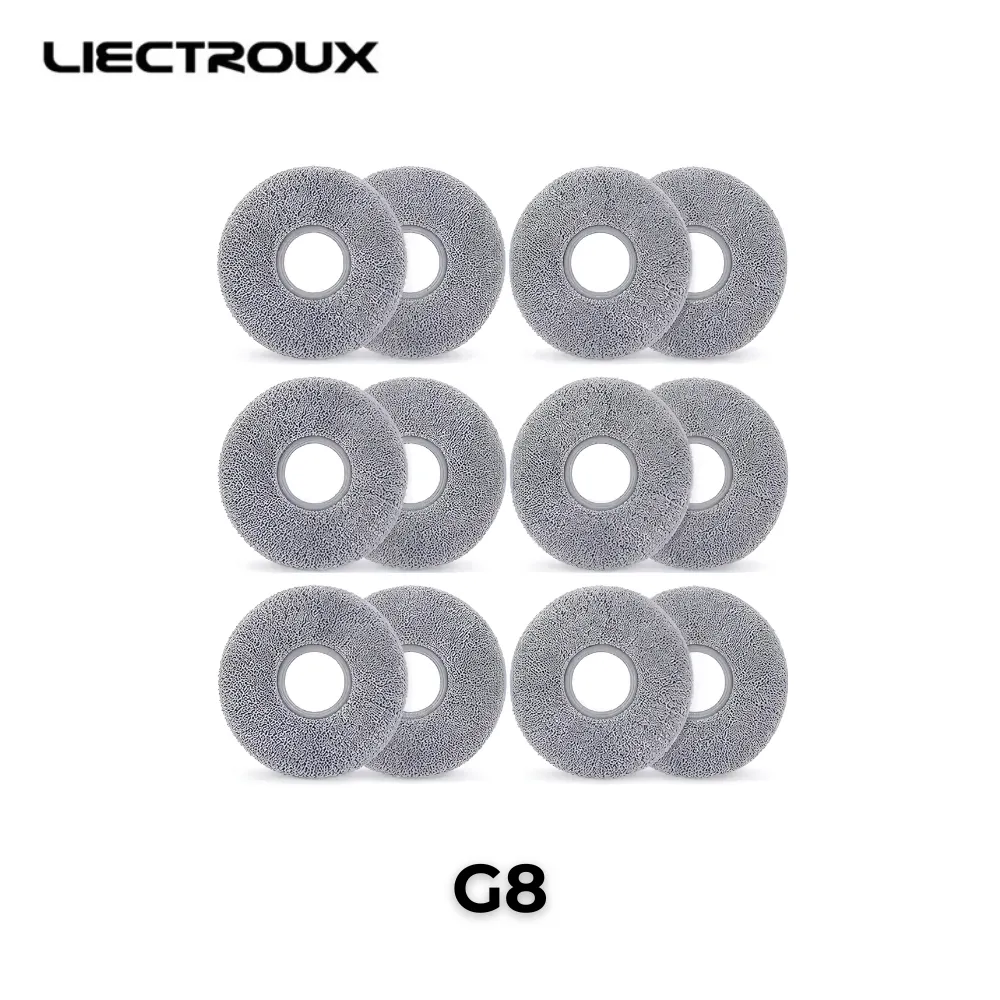 Lote de 12 discos de microfibra Liectroux G8