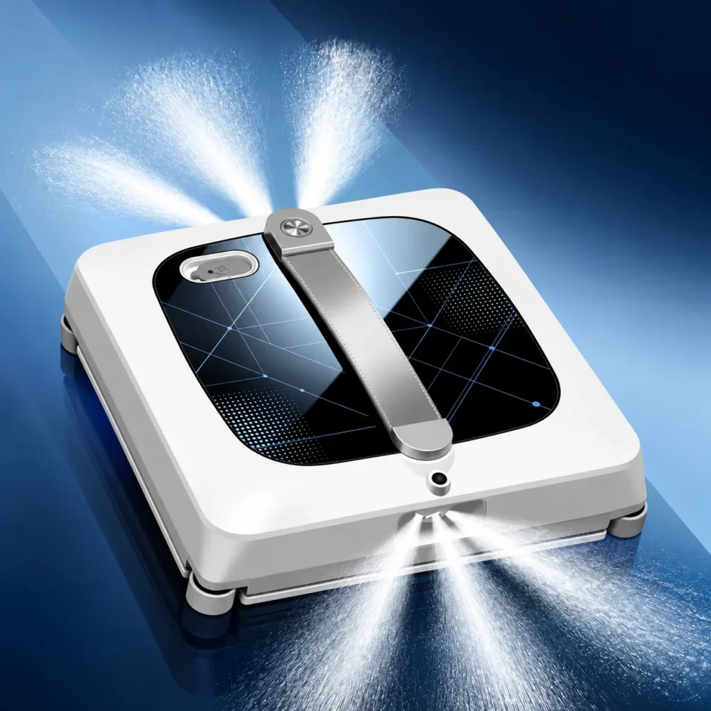 ABIR WD10 pulverizando el agua en 6 direcciones