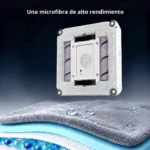 Parte inferior del ABIR WD10: mopa de microfibra y dos cepillos rodillo