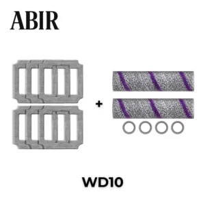 Pack de mantenimiento ABIR WD10: 6 mopas de microfibra, 2 rodillos y 4 cepillos de esquina originales